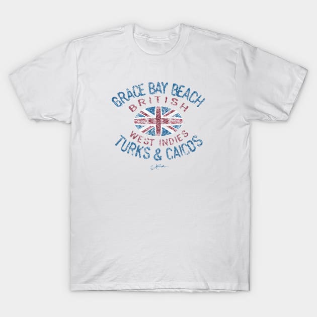 Grace Bay Beach, Turks & Caicos Islands, British West Indies T-Shirt by jcombs